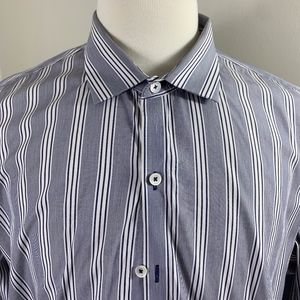 Zachary Prell Striped Button Down Dress Shirt